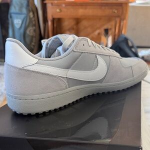 Men's Gray and White Nike field general